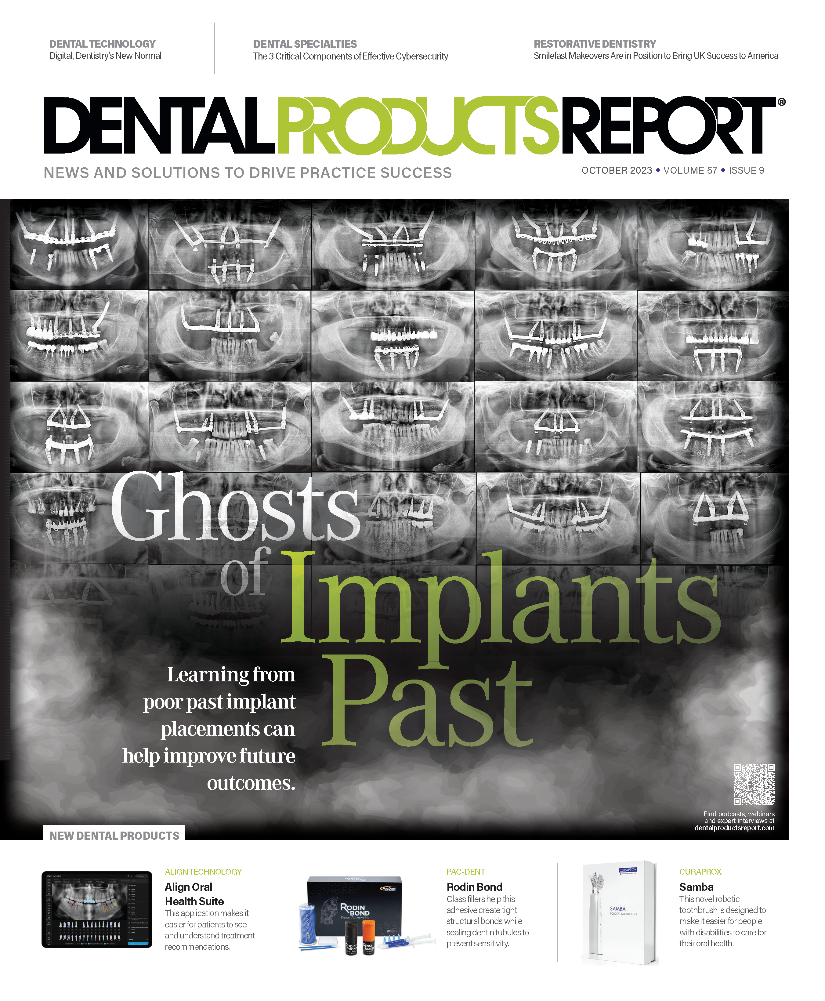 Dental Products Report October 2023 issue cover - The Ghosts of Implants Past
